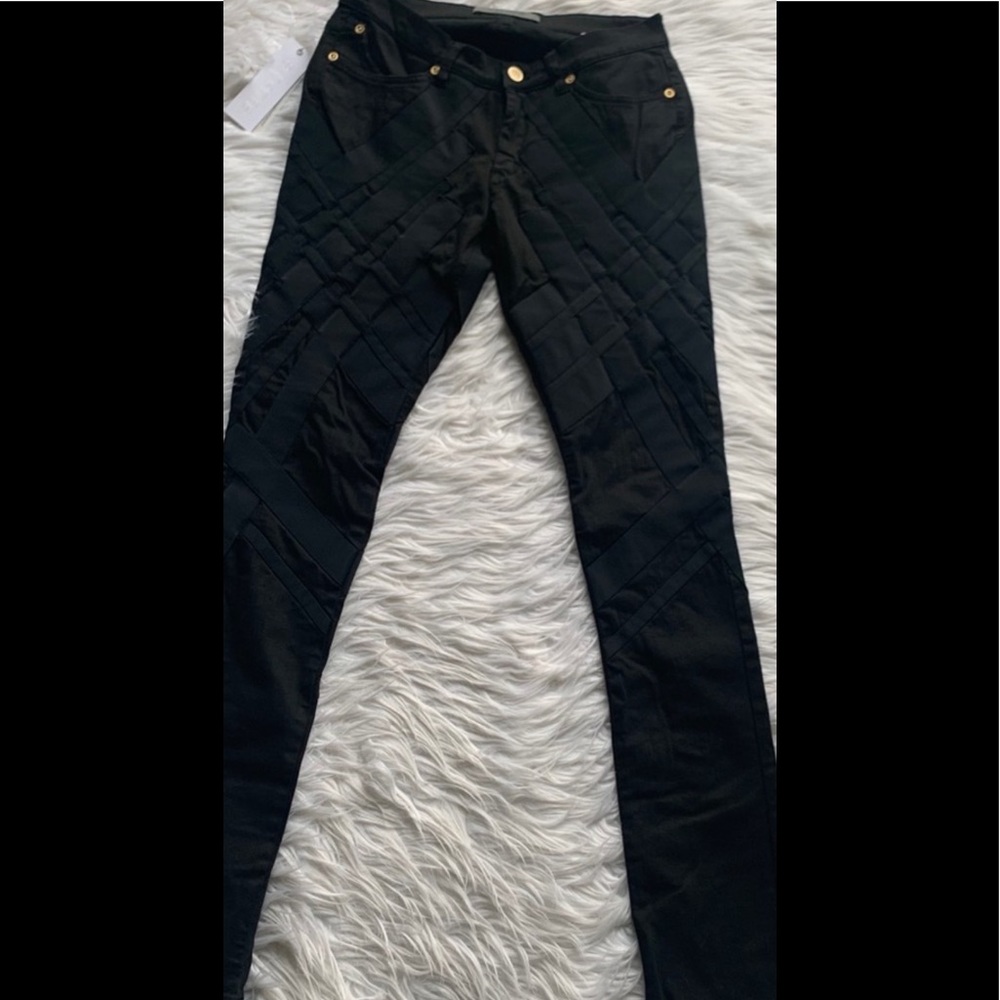 Superfine Whisker black trousers NWT size 26 pants